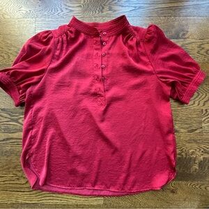 Banana Republic Rich Red Blouse
